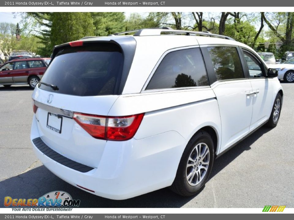 2011 Honda Odyssey EX-L Taffeta White / Gray Photo #6