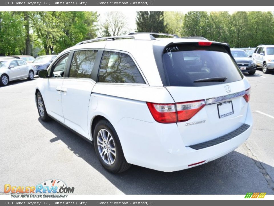 2011 Honda Odyssey EX-L Taffeta White / Gray Photo #10