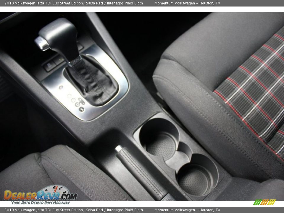 2010 Volkswagen Jetta TDI Cup Street Edition Salsa Red / Interlagos Plaid Cloth Photo #16