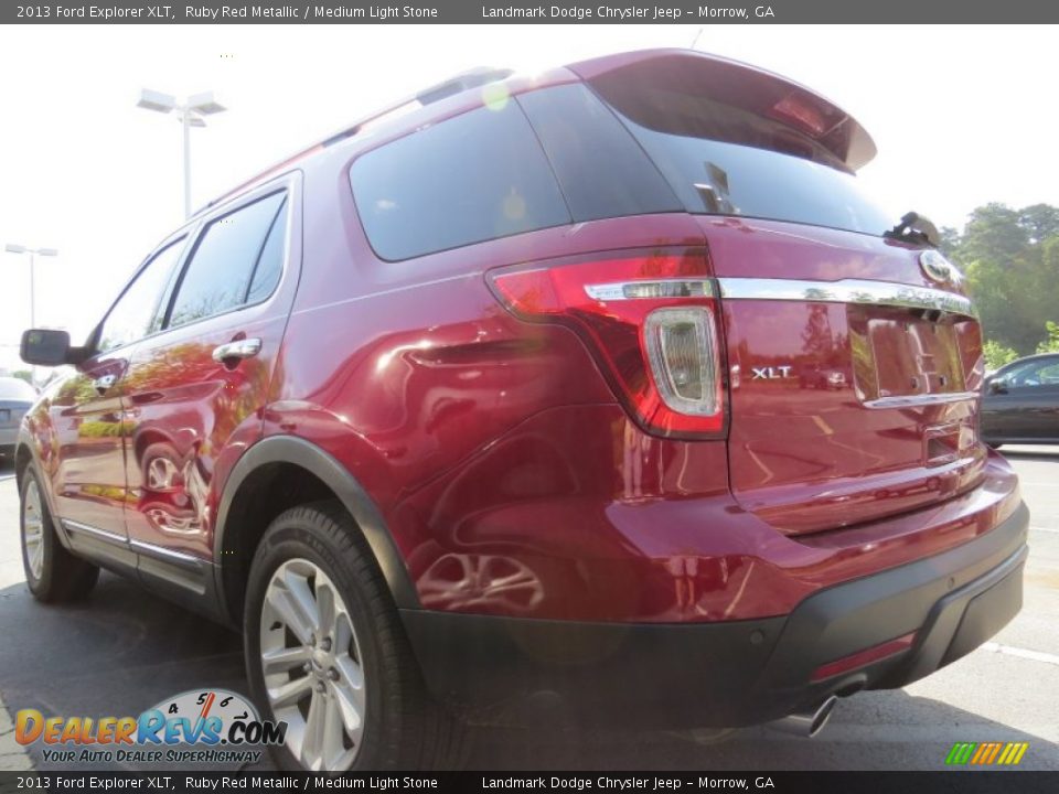 2013 Ford Explorer XLT Ruby Red Metallic / Medium Light Stone Photo #2