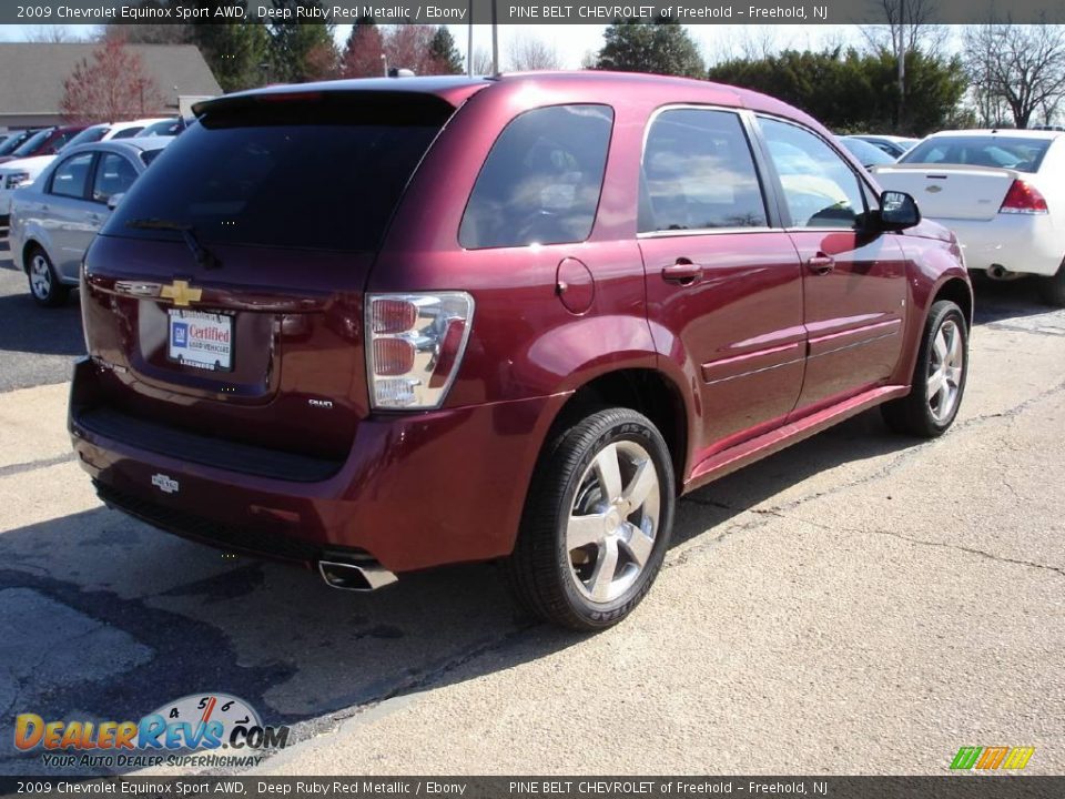 2009 Chevrolet Equinox Sport AWD Deep Ruby Red Metallic / Ebony Photo #4