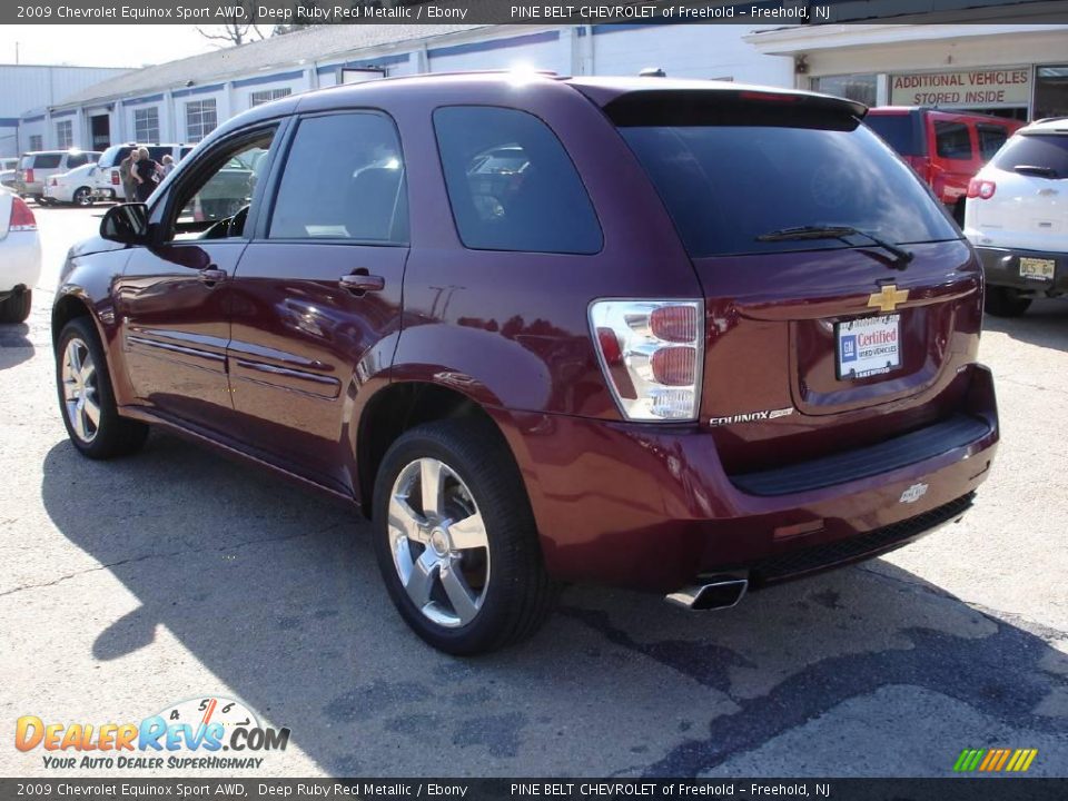 2009 Chevrolet Equinox Sport AWD Deep Ruby Red Metallic / Ebony Photo #5