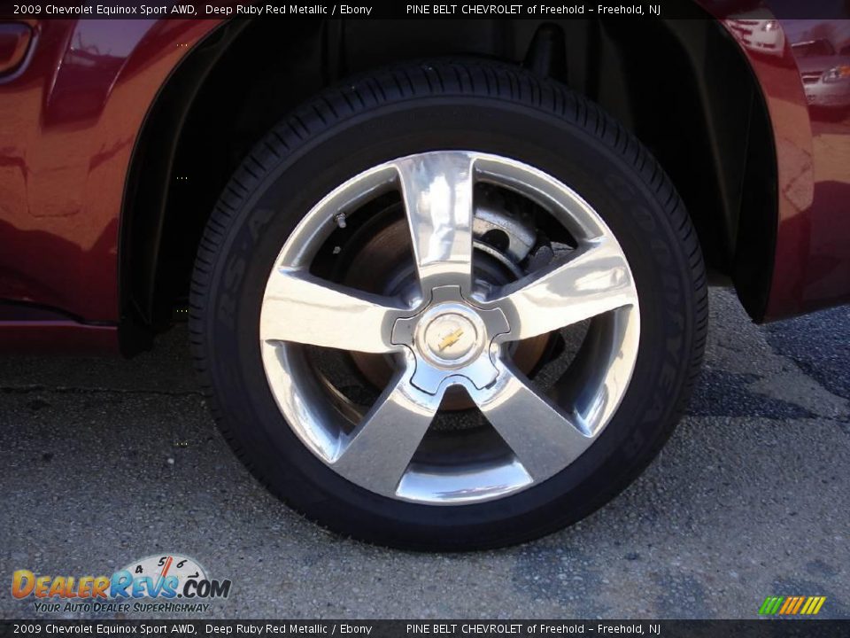 2009 Chevrolet Equinox Sport AWD Deep Ruby Red Metallic / Ebony Photo #6