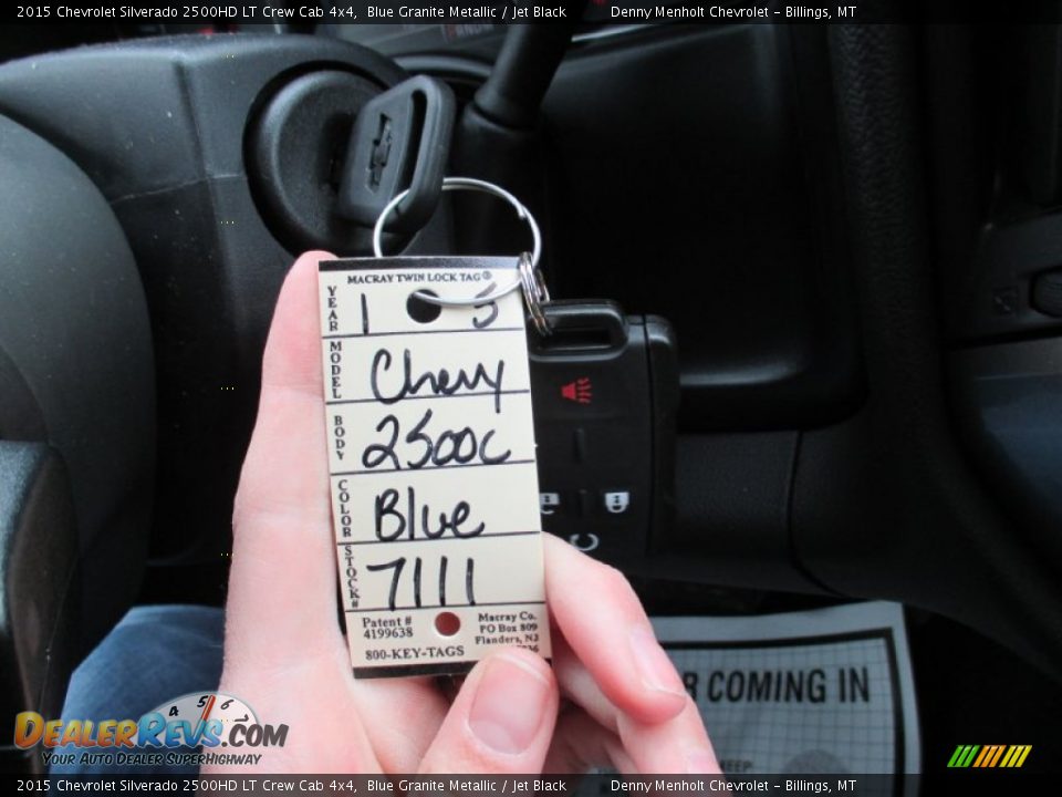 2015 Chevrolet Silverado 2500HD LT Crew Cab 4x4 Blue Granite Metallic / Jet Black Photo #18