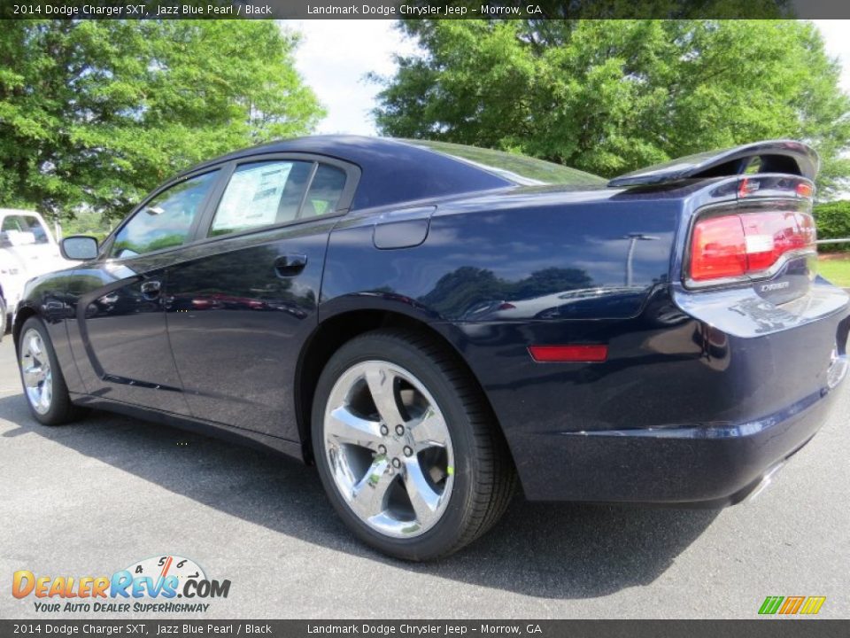 2014 Dodge Charger SXT Jazz Blue Pearl / Black Photo #2