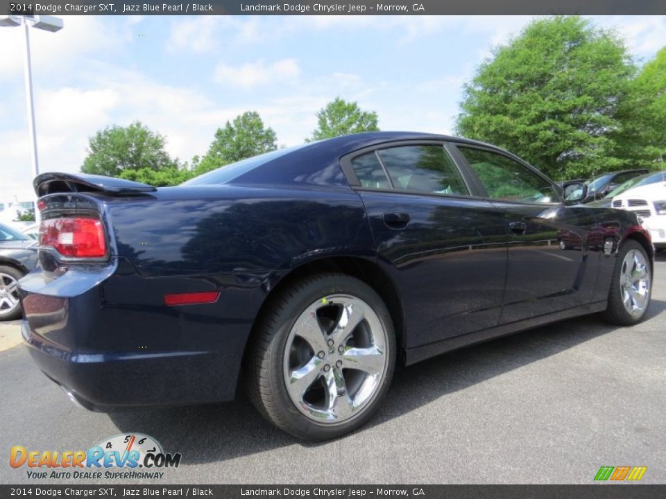 2014 Dodge Charger SXT Jazz Blue Pearl / Black Photo #3