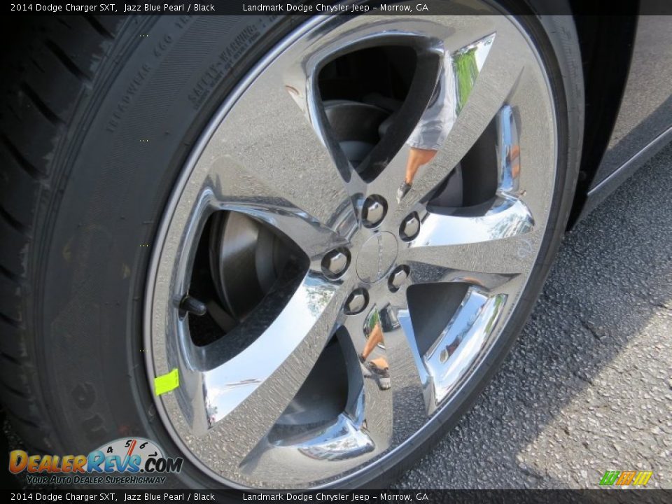 2014 Dodge Charger SXT Jazz Blue Pearl / Black Photo #5