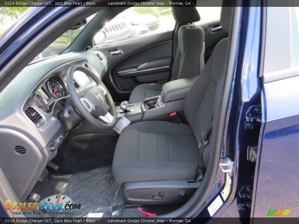 2014 Dodge Charger SXT Jazz Blue Pearl / Black Photo #6