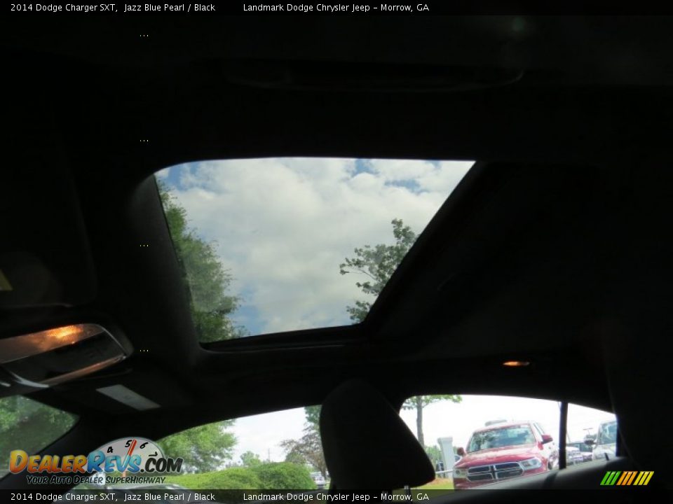 2014 Dodge Charger SXT Jazz Blue Pearl / Black Photo #7