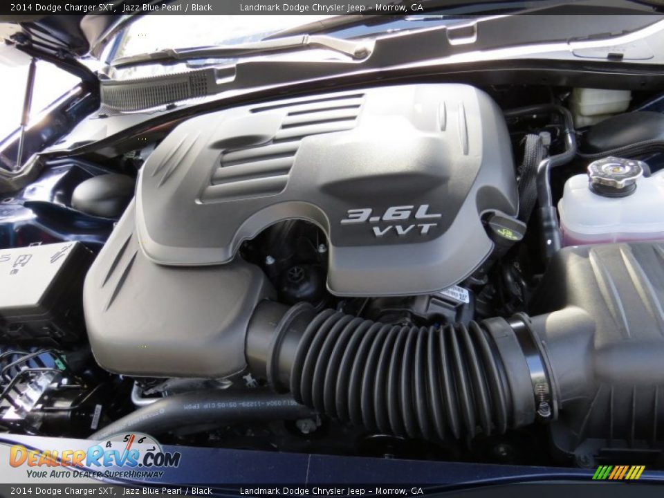 2014 Dodge Charger SXT Jazz Blue Pearl / Black Photo #9