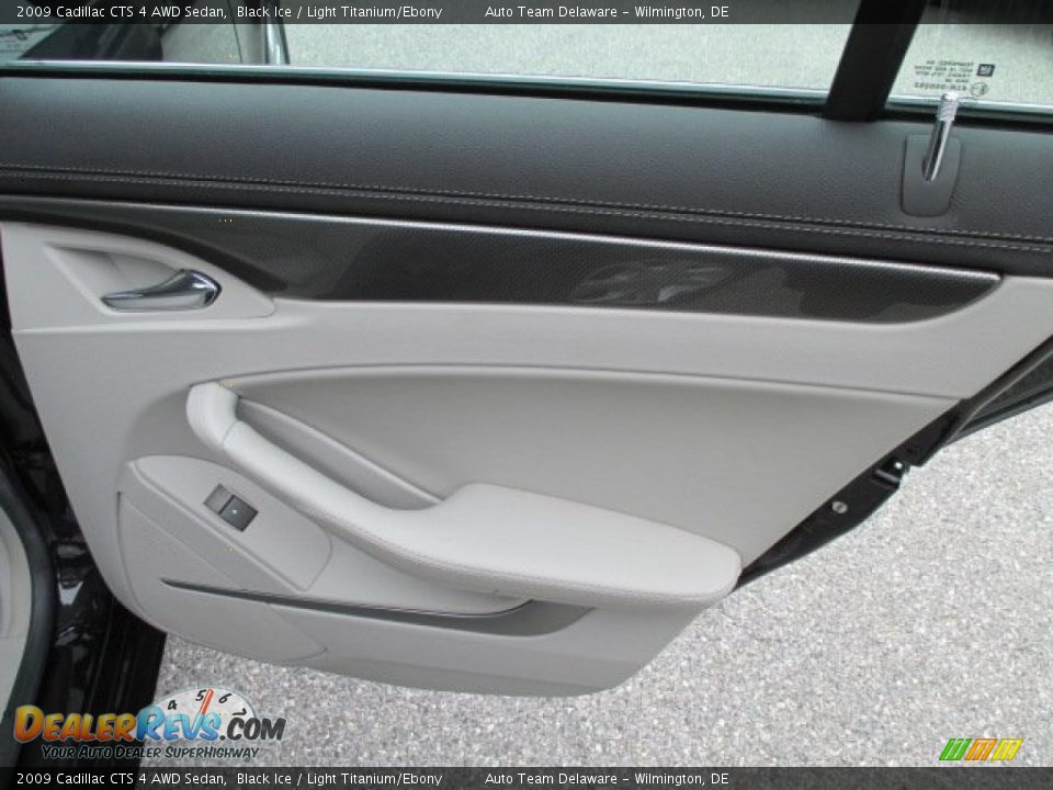 2009 Cadillac CTS 4 AWD Sedan Black Ice / Light Titanium/Ebony Photo #24
