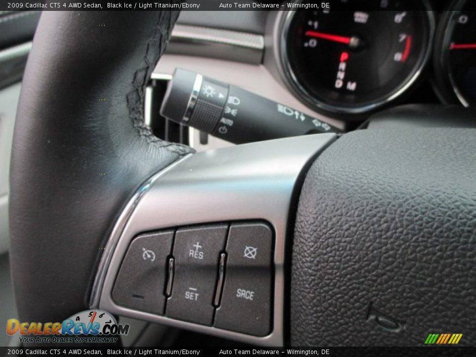 2009 Cadillac CTS 4 AWD Sedan Black Ice / Light Titanium/Ebony Photo #34