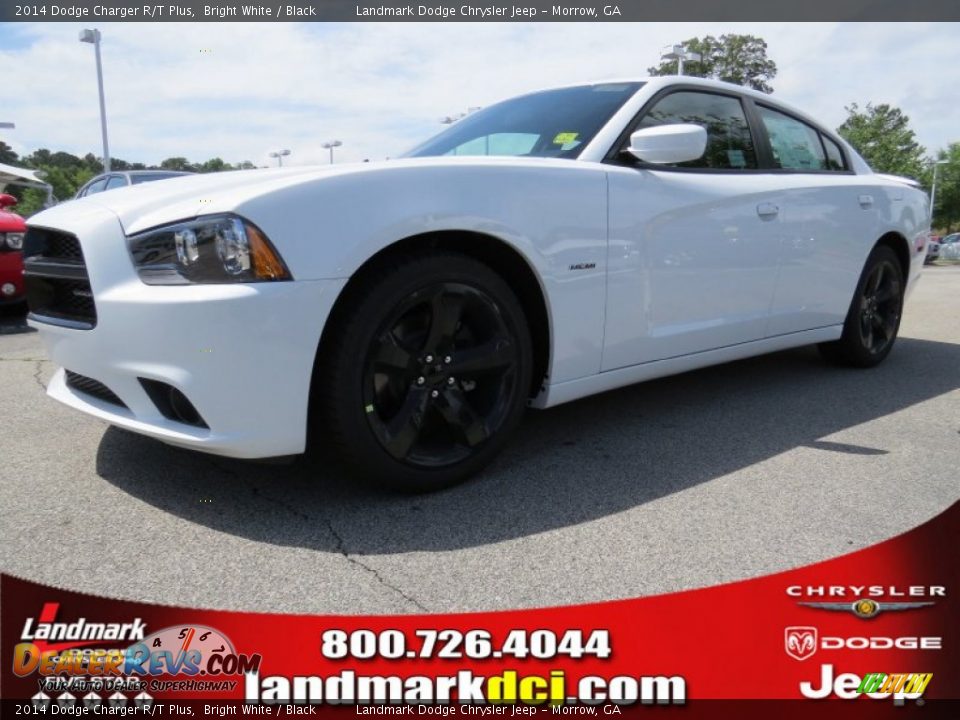 2014 Dodge Charger R/T Plus Bright White / Black Photo #1
