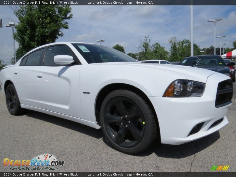 2014 Dodge Charger R/T Plus Bright White / Black Photo #4