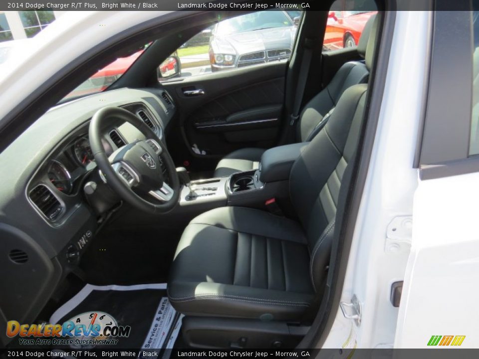 2014 Dodge Charger R/T Plus Bright White / Black Photo #7