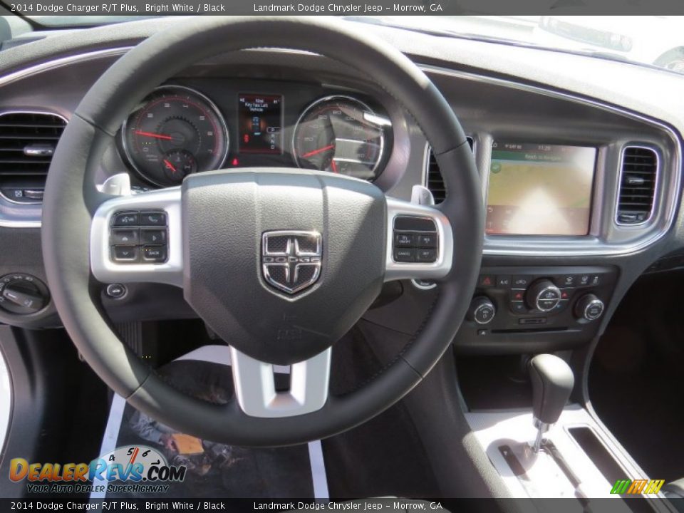 2014 Dodge Charger R/T Plus Bright White / Black Photo #8