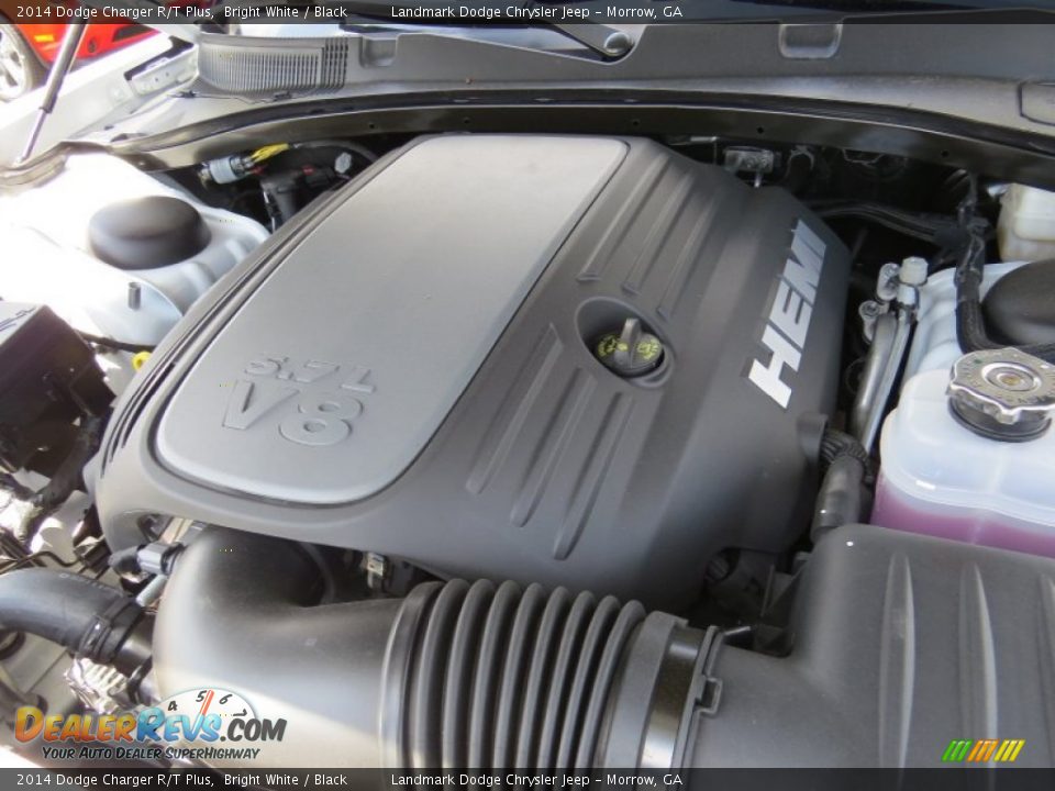 2014 Dodge Charger R/T Plus Bright White / Black Photo #10
