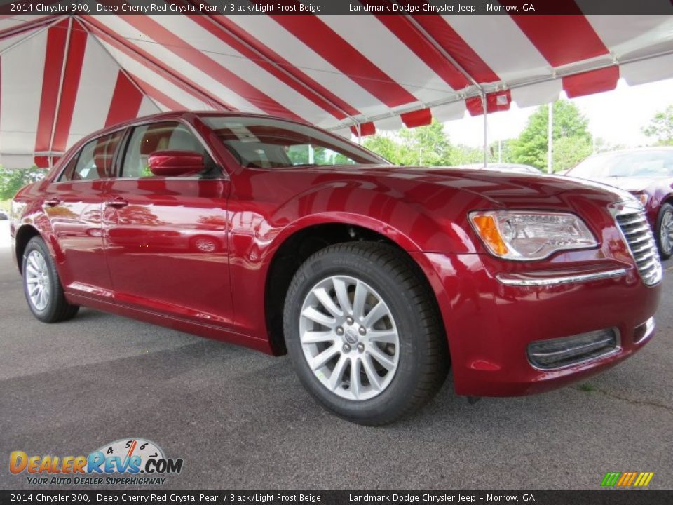 2014 Chrysler 300 Deep Cherry Red Crystal Pearl / Black/Light Frost Beige Photo #4