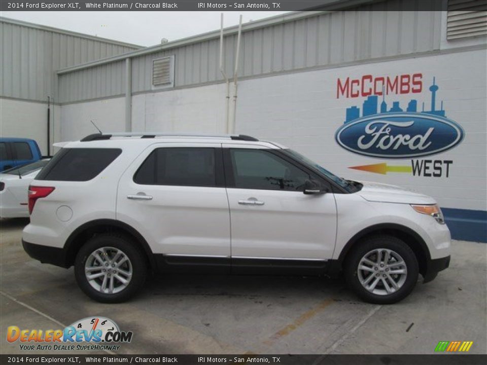 2014 Ford Explorer XLT White Platinum / Charcoal Black Photo #1