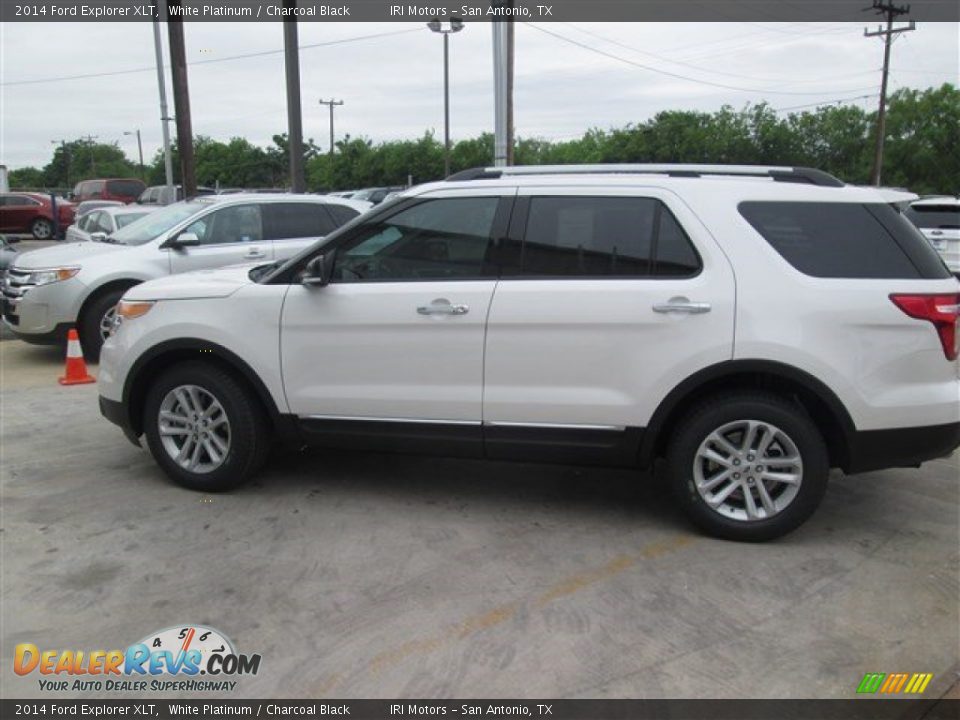 2014 Ford Explorer XLT White Platinum / Charcoal Black Photo #5