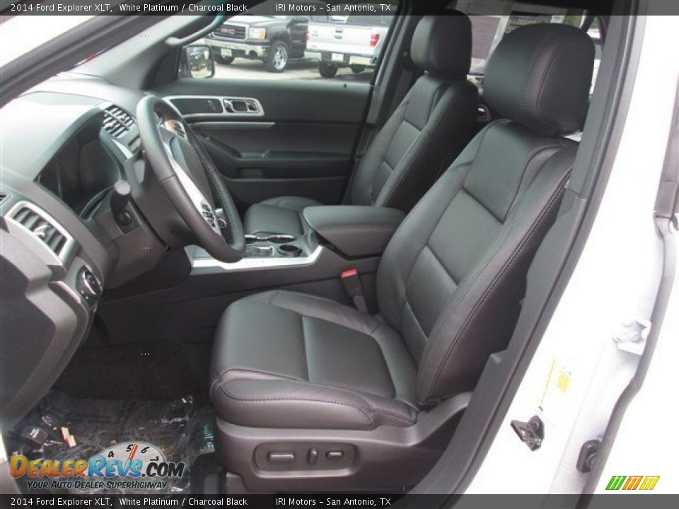 2014 Ford Explorer XLT White Platinum / Charcoal Black Photo #9