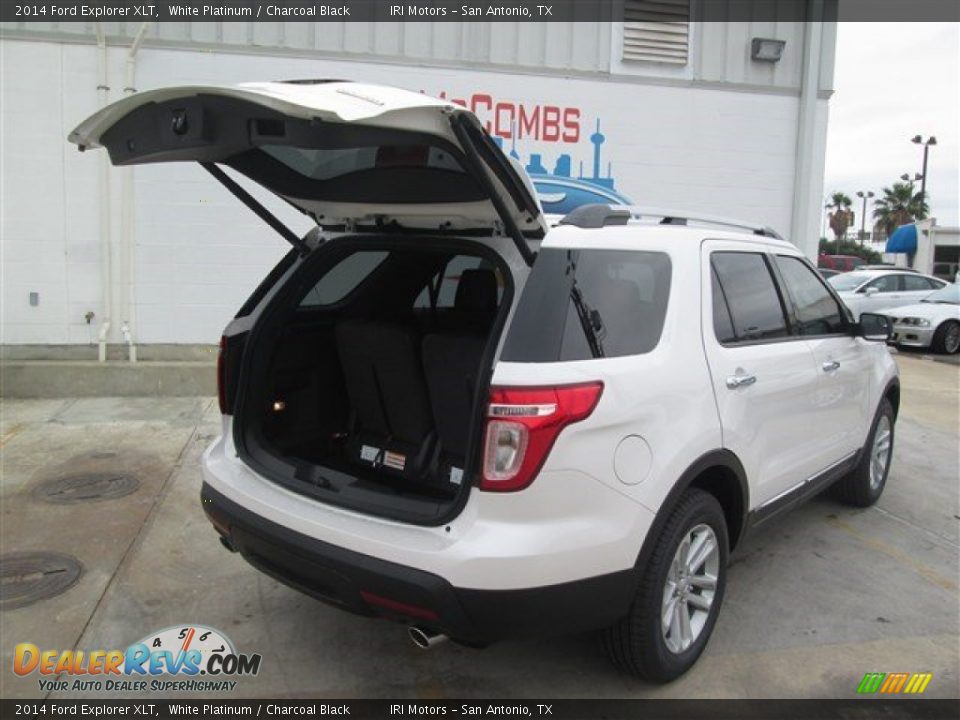 2014 Ford Explorer XLT White Platinum / Charcoal Black Photo #13
