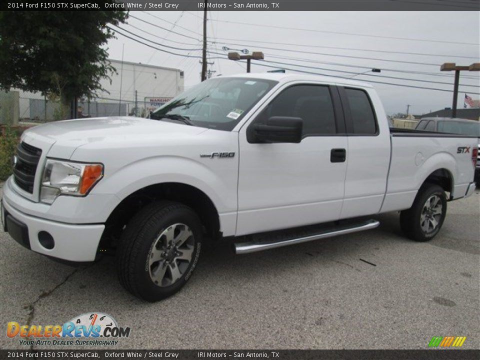 2014 Ford F150 STX SuperCab Oxford White / Steel Grey Photo #2