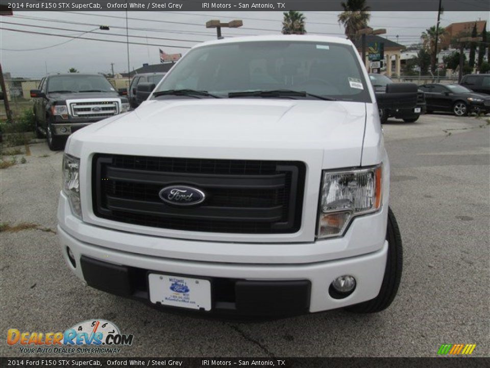 2014 Ford F150 STX SuperCab Oxford White / Steel Grey Photo #3