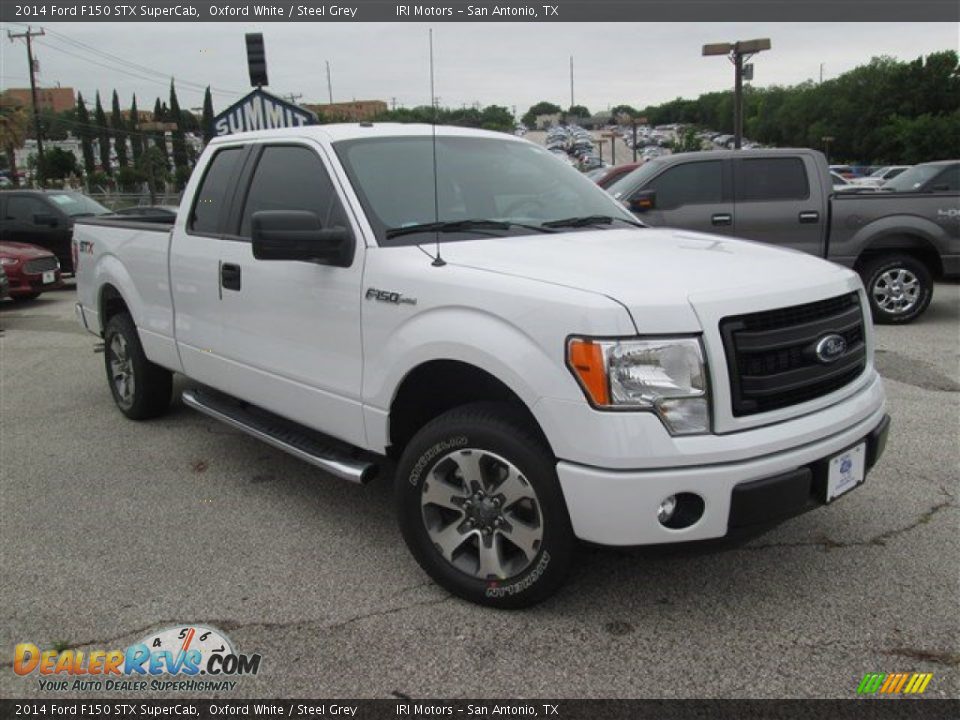 2014 Ford F150 STX SuperCab Oxford White / Steel Grey Photo #4