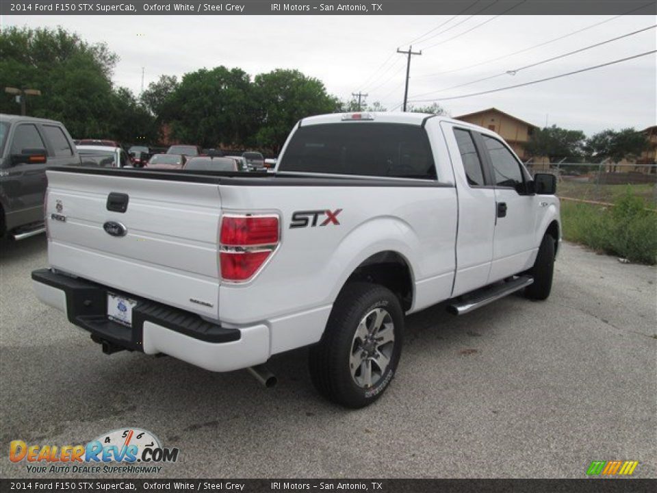 2014 Ford F150 STX SuperCab Oxford White / Steel Grey Photo #6