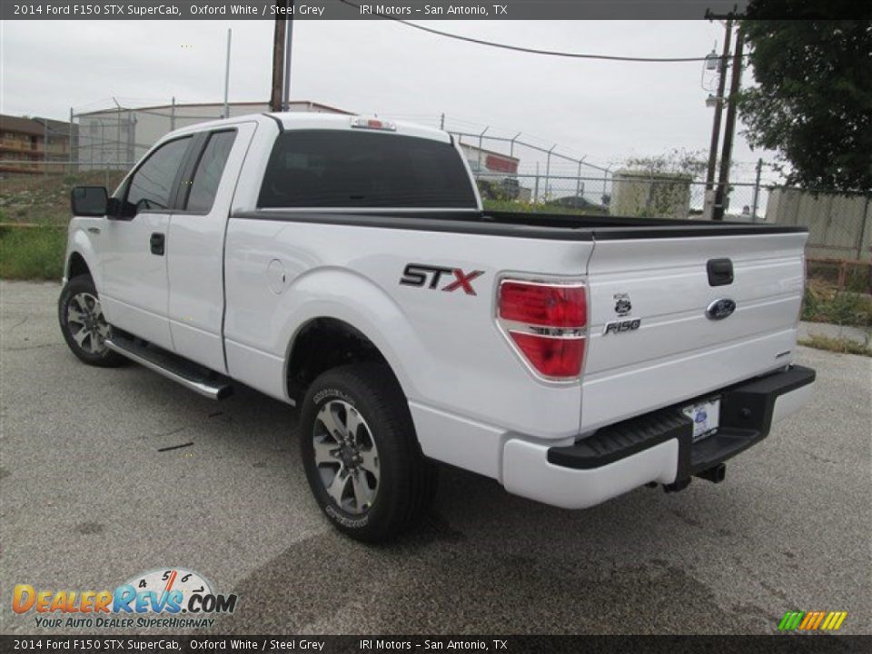 2014 Ford F150 STX SuperCab Oxford White / Steel Grey Photo #8
