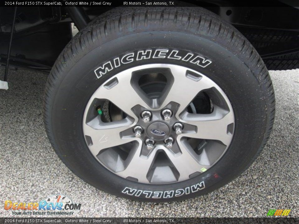 2014 Ford F150 STX SuperCab Oxford White / Steel Grey Photo #9