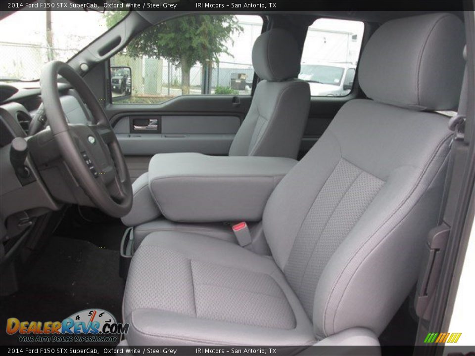 2014 Ford F150 STX SuperCab Oxford White / Steel Grey Photo #12