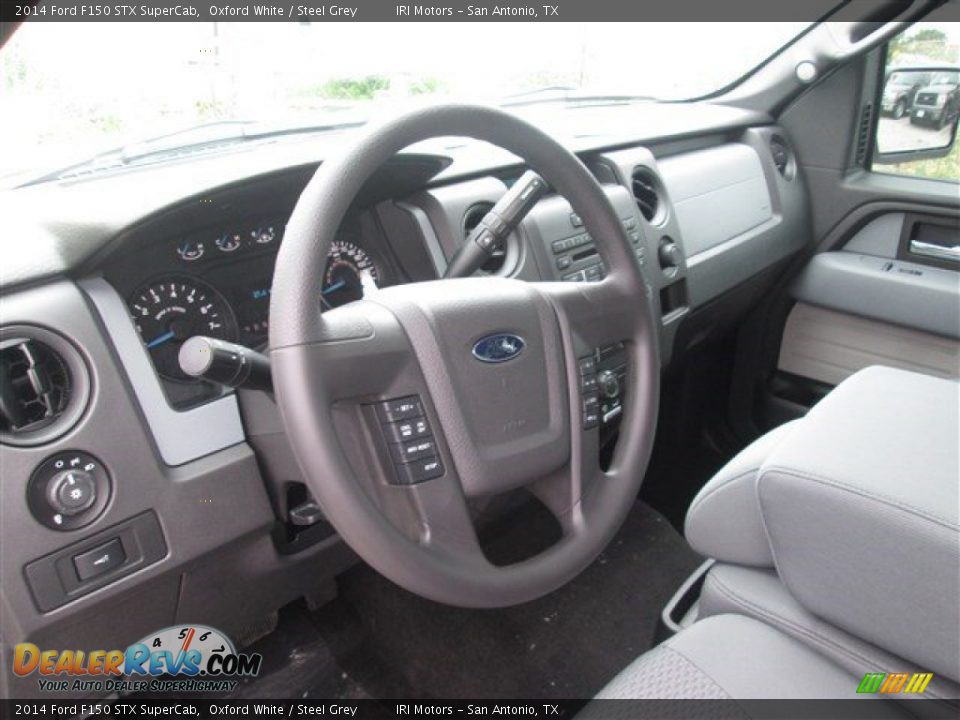 2014 Ford F150 STX SuperCab Oxford White / Steel Grey Photo #13