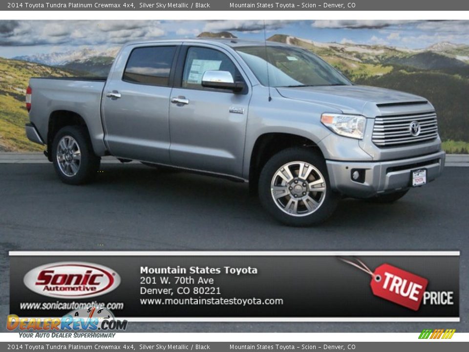 2014 Toyota Tundra Platinum Crewmax 4x4 Silver Sky Metallic / Black Photo #1
