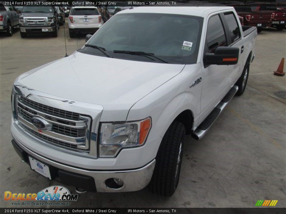 2014 Ford F150 XLT SuperCrew 4x4 Oxford White / Steel Grey Photo #4