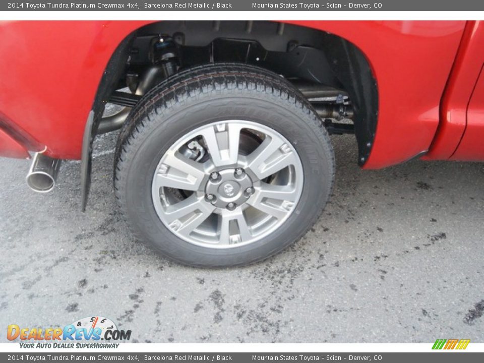 2014 Toyota Tundra Platinum Crewmax 4x4 Barcelona Red Metallic / Black Photo #9