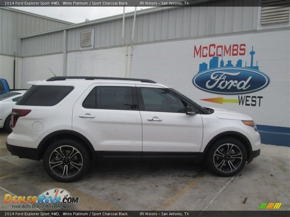 2014 Ford Explorer Sport 4WD White Platinum / Sport Charcoal Black Photo #1