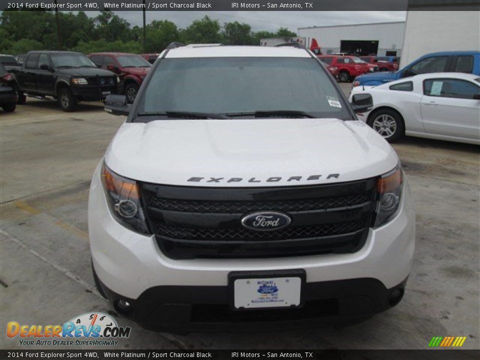 2014 Ford Explorer Sport 4WD White Platinum / Sport Charcoal Black Photo #3
