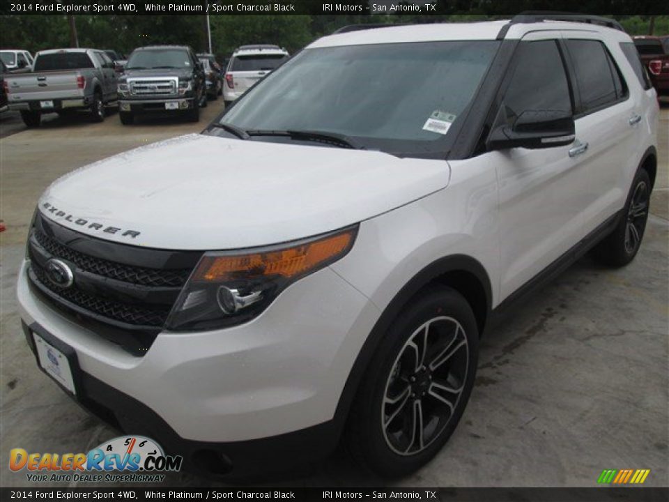 2014 Ford Explorer Sport 4WD White Platinum / Sport Charcoal Black Photo #4