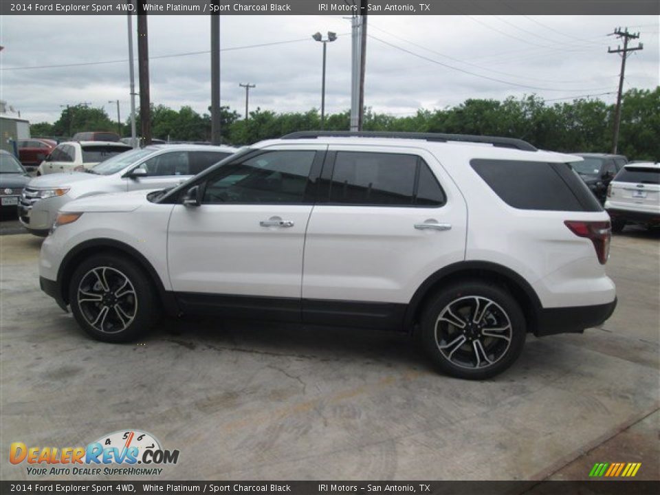 2014 Ford Explorer Sport 4WD White Platinum / Sport Charcoal Black Photo #5