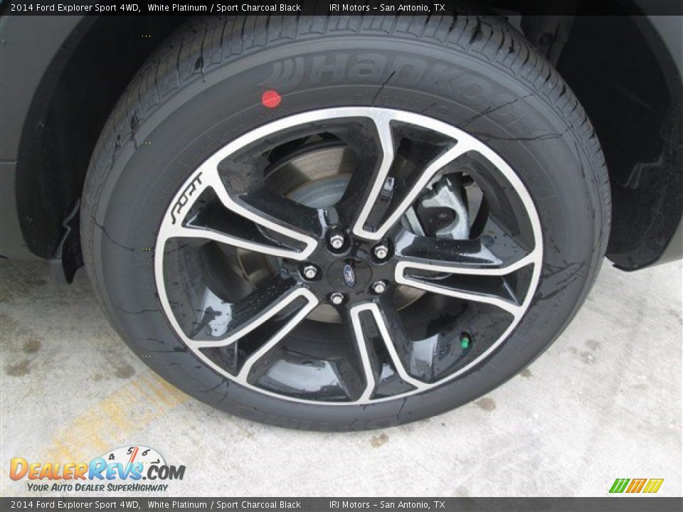 2014 Ford Explorer Sport 4WD White Platinum / Sport Charcoal Black Photo #8