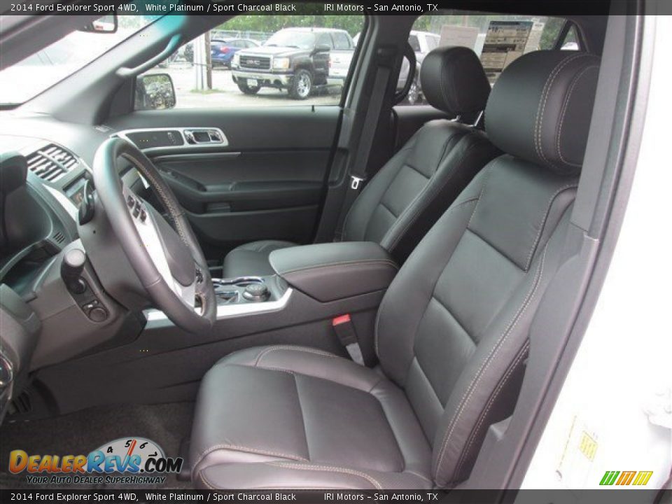 2014 Ford Explorer Sport 4WD White Platinum / Sport Charcoal Black Photo #9