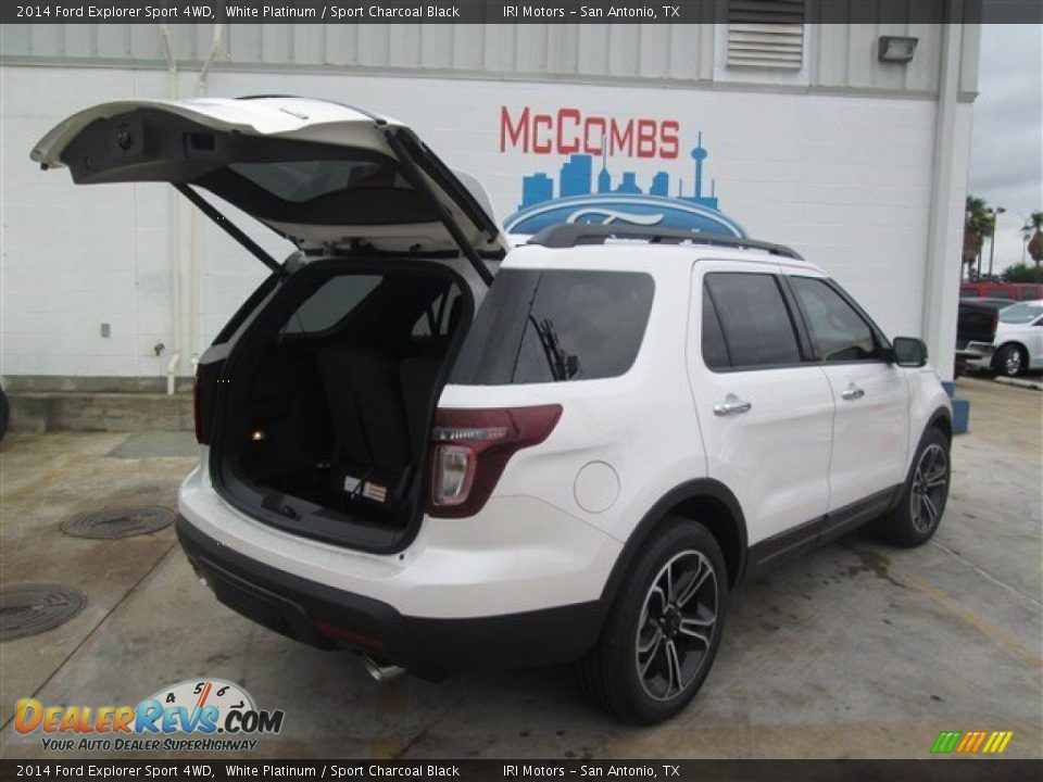 2014 Ford Explorer Sport 4WD White Platinum / Sport Charcoal Black Photo #13