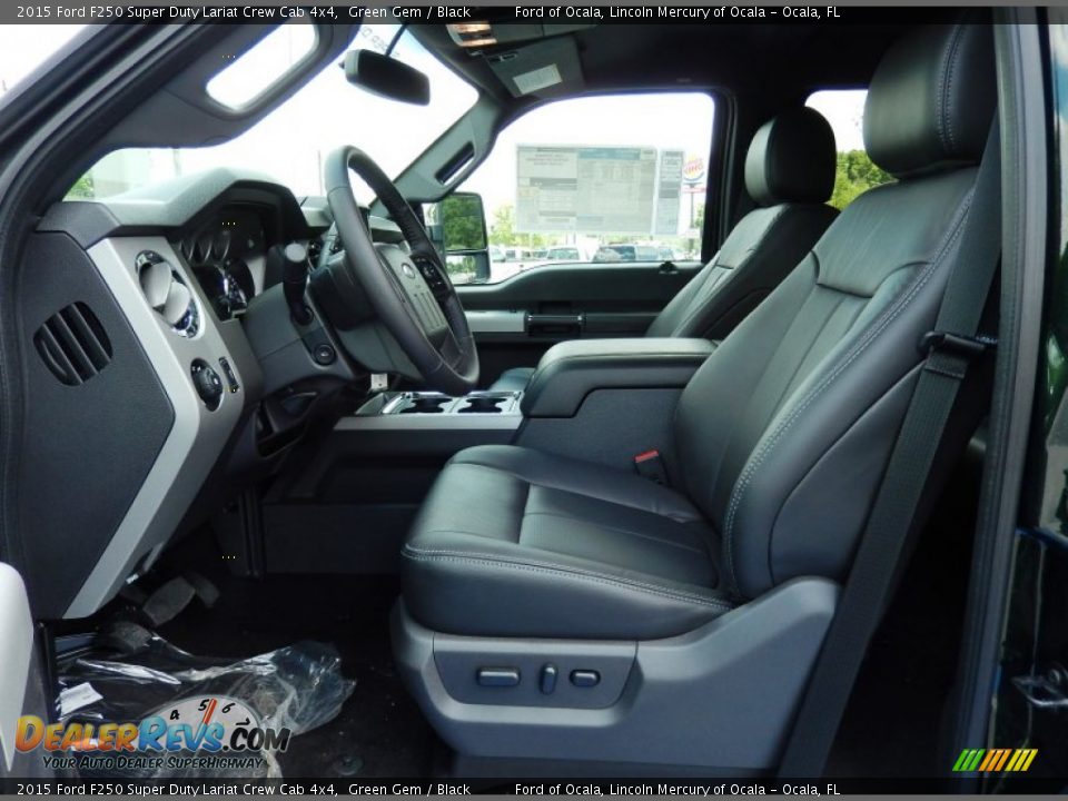 2015 Ford F250 Super Duty Lariat Crew Cab 4x4 Green Gem / Black Photo #6