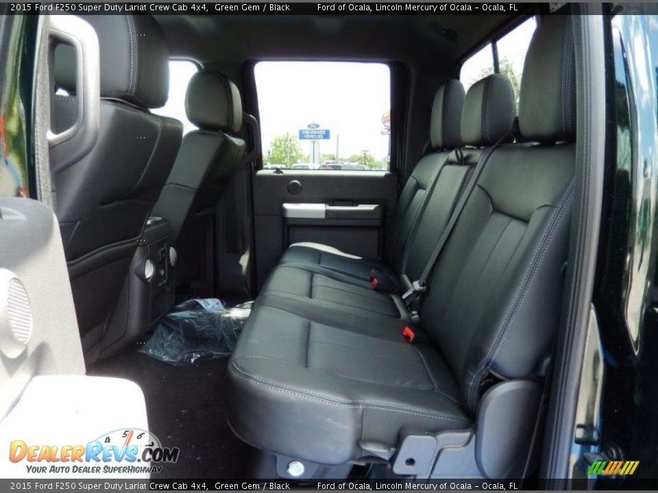 2015 Ford F250 Super Duty Lariat Crew Cab 4x4 Green Gem / Black Photo #7