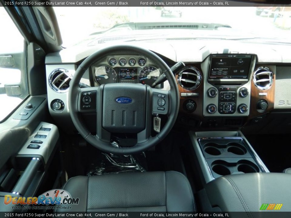 2015 Ford F250 Super Duty Lariat Crew Cab 4x4 Green Gem / Black Photo #8