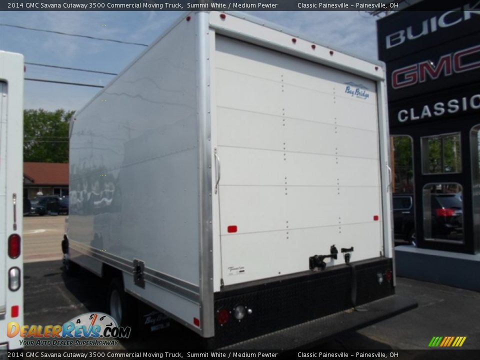 2014 GMC Savana Cutaway 3500 Commercial Moving Truck Summit White / Medium Pewter Photo #7