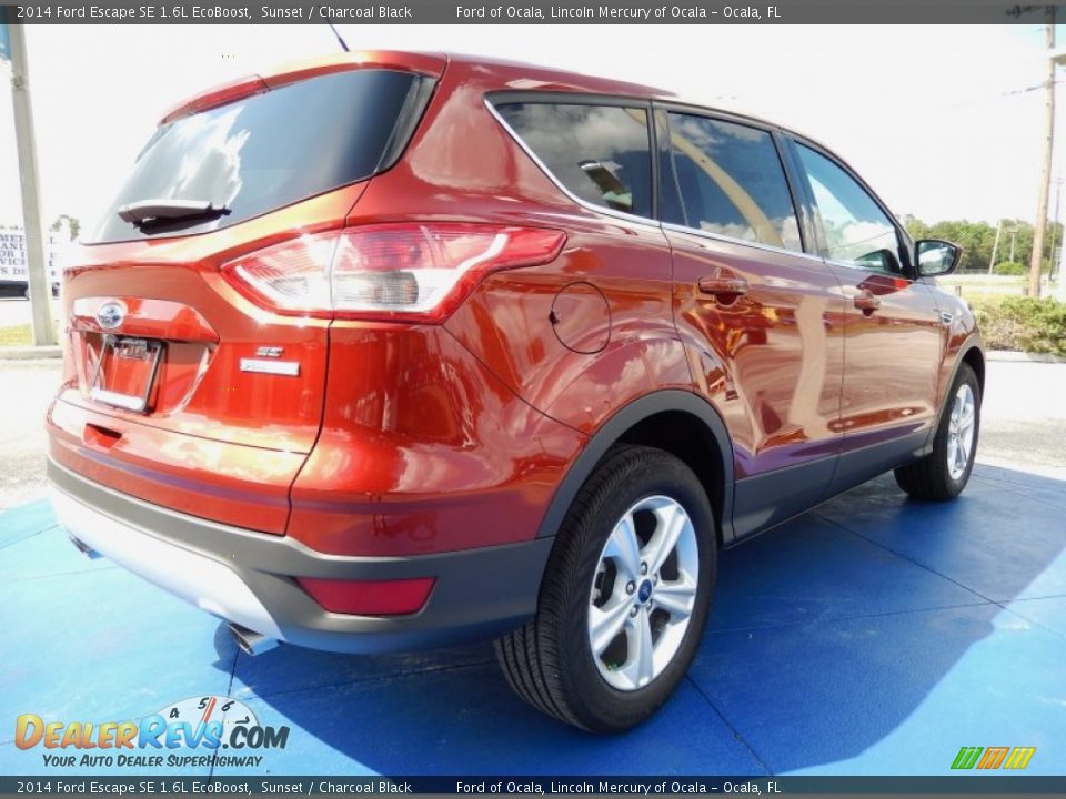 2014 Ford Escape SE 1.6L EcoBoost Sunset / Charcoal Black Photo #3