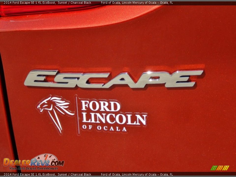 2014 Ford Escape SE 1.6L EcoBoost Sunset / Charcoal Black Photo #4